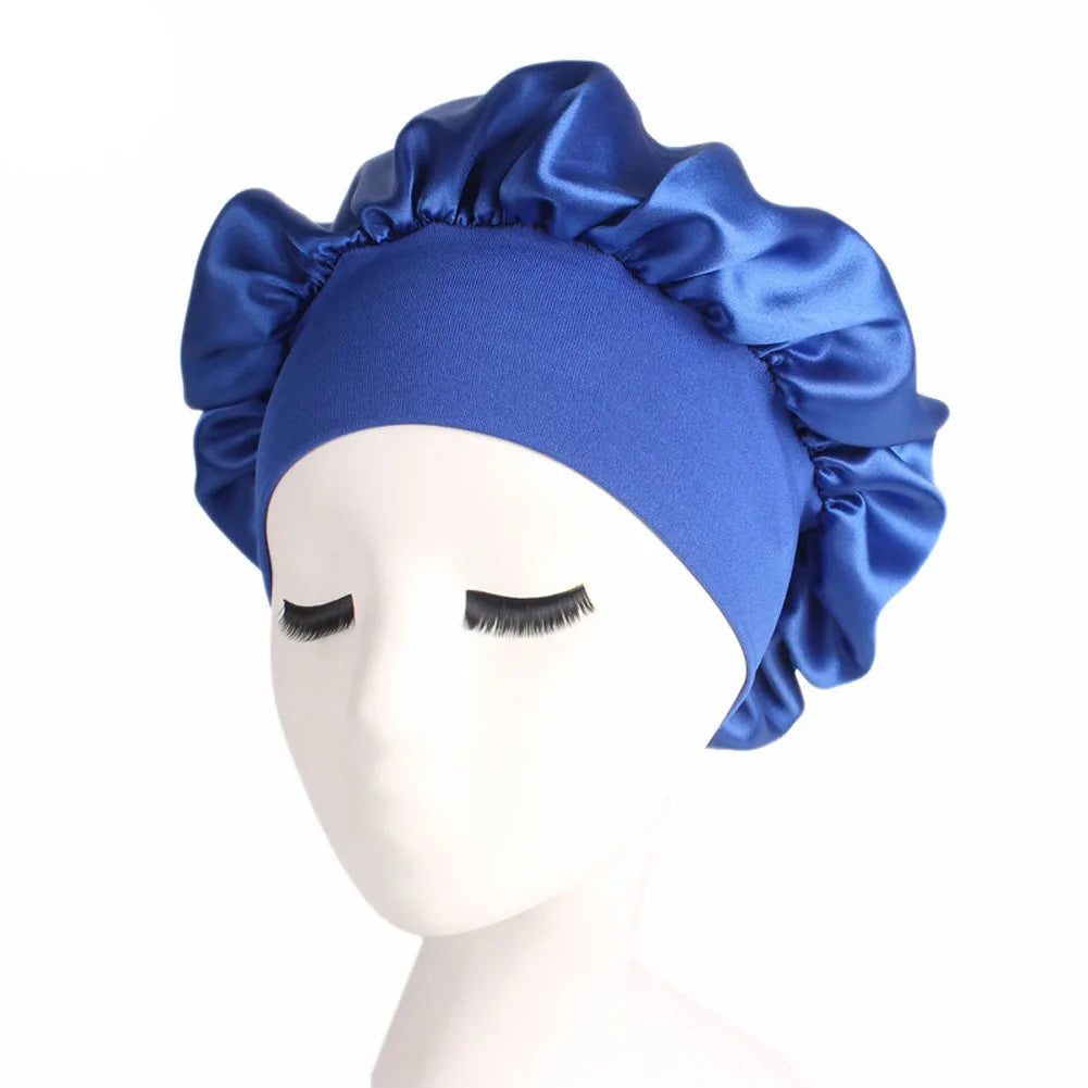 Cappello Notturno in Satin per Capelli - Berretto da Notte Unisex